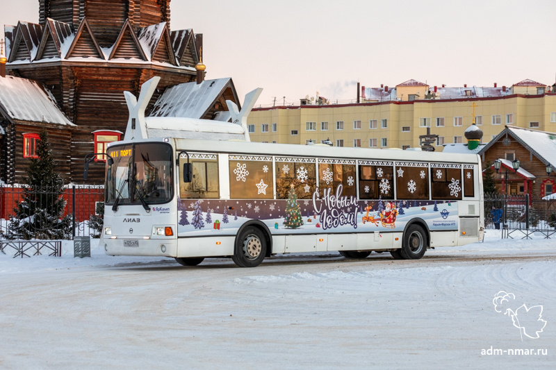 Новогодние автобусы уже появились на дорогах региона